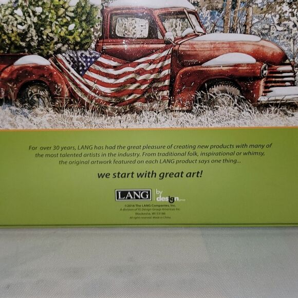 Lang Flag Truck 750 Piece Panoramic Jigsaw Puzzle Tim Coffey Art 3 Ft Wide New - Picture 5 of 10